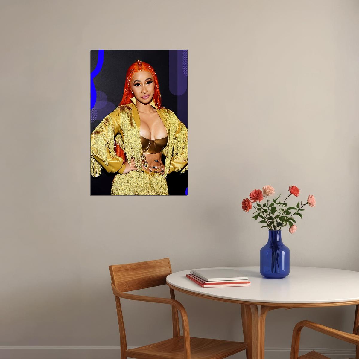 Cardi B American Fashion Female Rapper Songwriter Poster Wall Art Print Home Wall Decor - xonomax