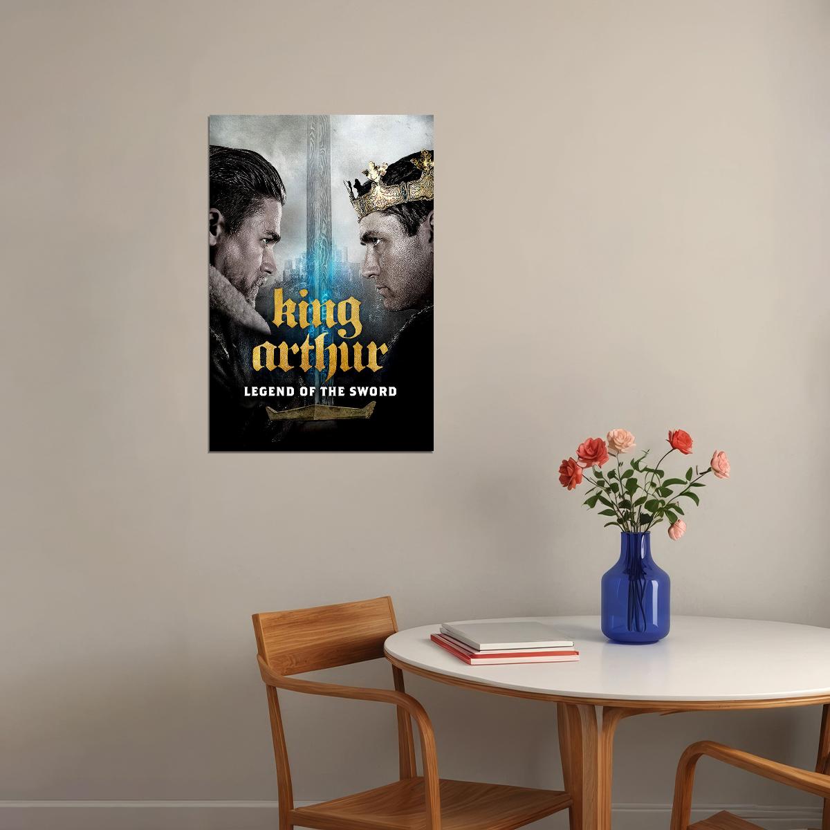 King Arthur Legend Of The Sword Movie Excitement Poster Wall Art Print Home Wall Decor - xonomax