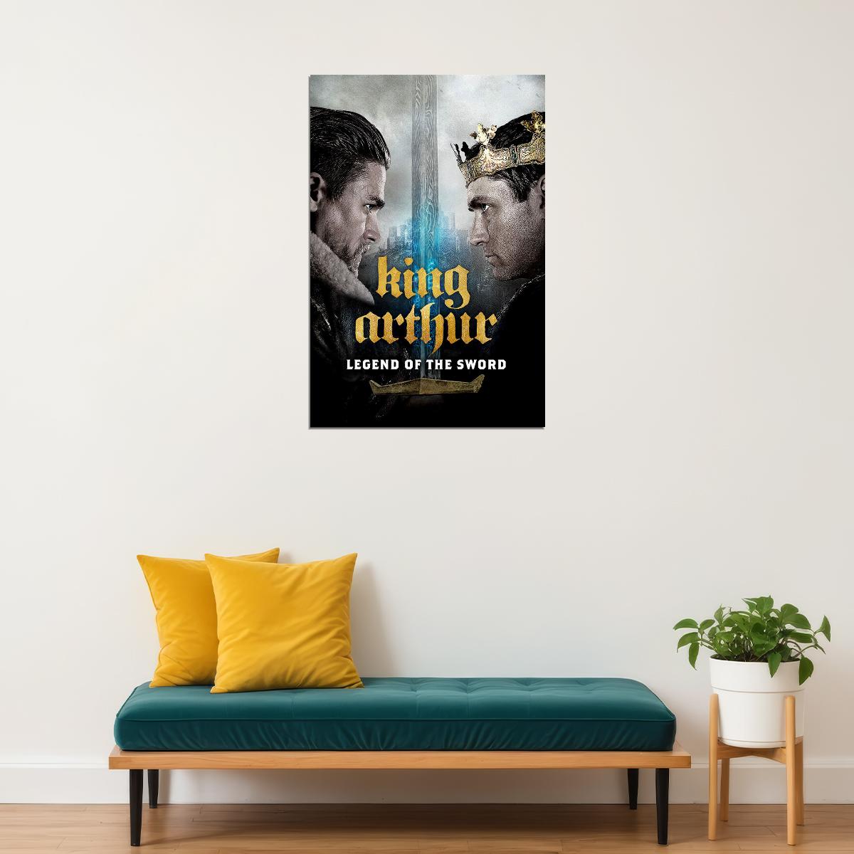King Arthur Legend Of The Sword Movie Excitement Poster Wall Art Print Home Wall Decor - xonomax
