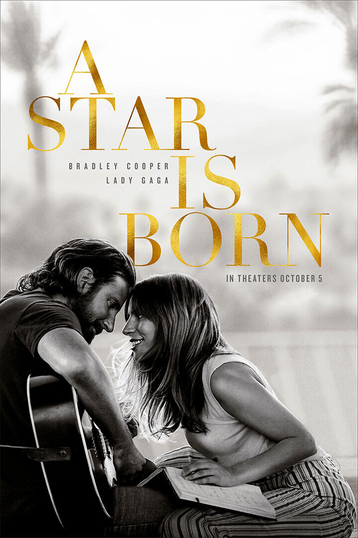 A Star Is Born Bradley Cooper Lady Gaga 2018 Movie Poster Wall Art Print Home Wall Decor - xonomax