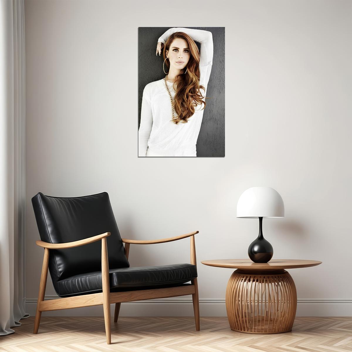 Lana Del Rey Soul Music Star Black Poster Wall Art Print Home Wall Decor - xonomax