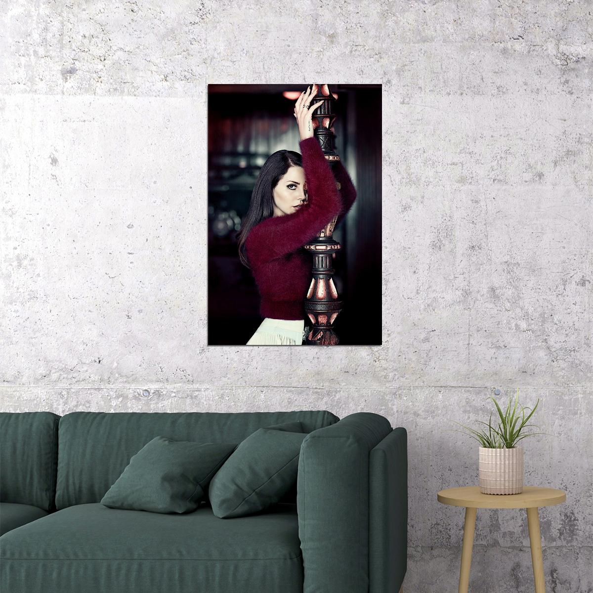 Lana Del Rey Music Songwriter Fashion Model Poster Wall Art Print Home Wall Decor - xonomax