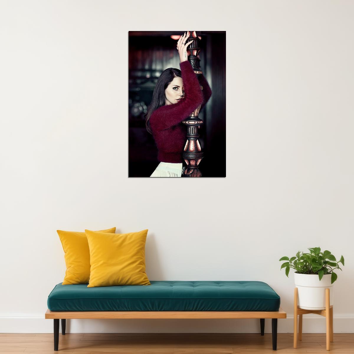 Lana Del Rey Music Songwriter Fashion Model Poster Wall Art Print Home Wall Decor - xonomax