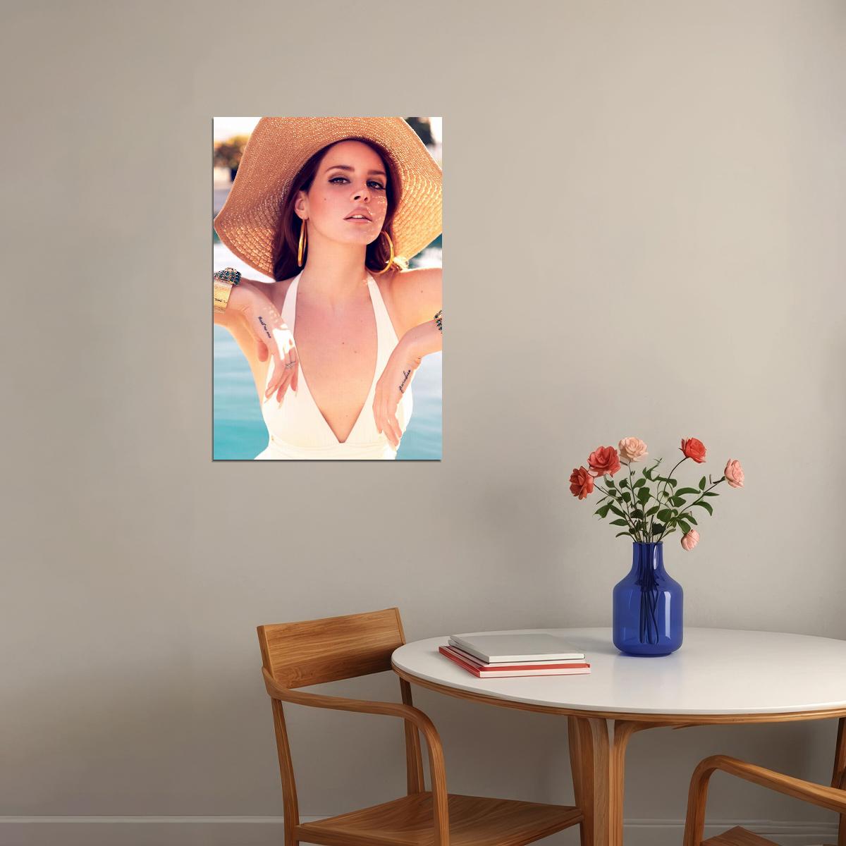 Lana Del Rey Music Star Songwriter Poster Wall Art Print Home Wall Decor - xonomax