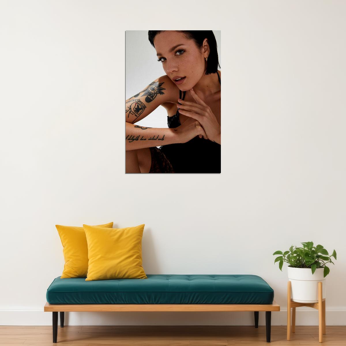 Halsey Ashley Music Sexy Singer Star Poster Wall Art Print Home Wall Decor - xonomax