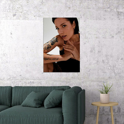 Halsey Ashley Music Sexy Singer Star Poster Wall Art Print Home Wall Decor - xonomax