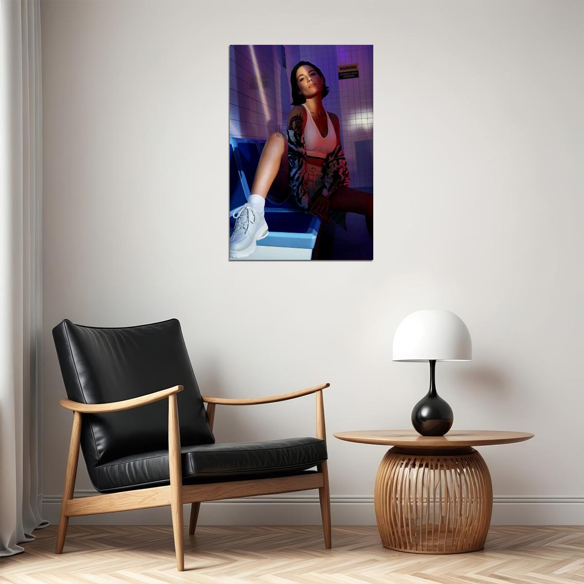 Halsey Ashley Music Sexy Singer Star Songwriter Poster Wall Art Print Home Wall Decor - xonomax