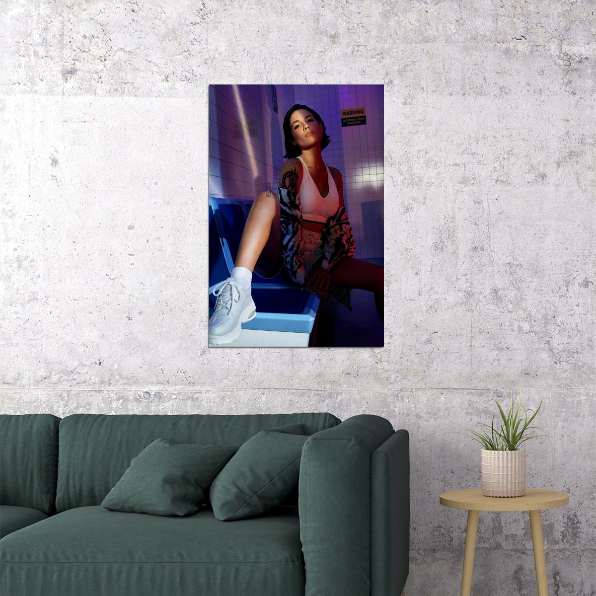 Halsey Ashley Music Sexy Singer Star Songwriter Poster Wall Art Print Home Wall Decor - xonomax