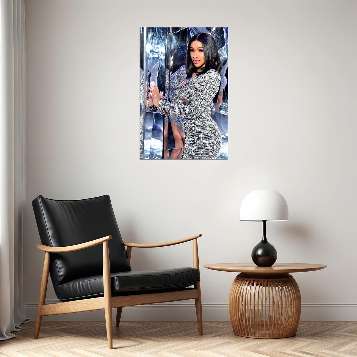 Cardi B American Fashion Female Rapper Artist Poster Wall Art Print Home Wall Decor - xonomax