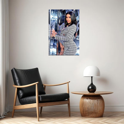 Cardi B American Fashion Female Rapper Artist Poster Wall Art Print Home Wall Decor - xonomax
