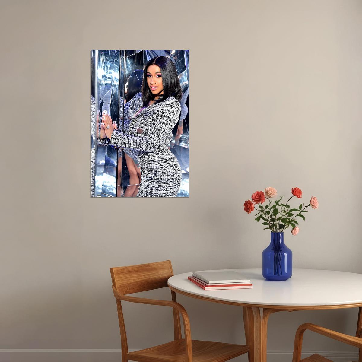 Cardi B American Fashion Female Rapper Artist Poster Wall Art Print Home Wall Decor - xonomax