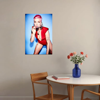 Halsey Music Singer Girl Star Poster Wall Art Print Home Wall Decor - xonomax