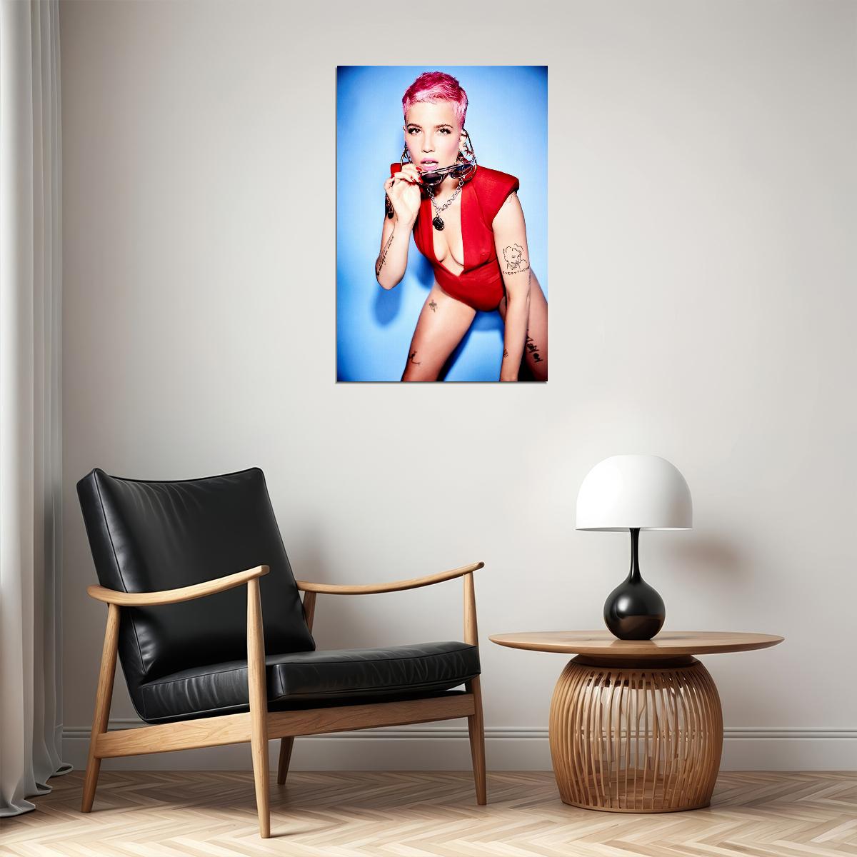 Halsey Music Singer Girl Star Poster Wall Art Print Home Wall Decor - xonomax
