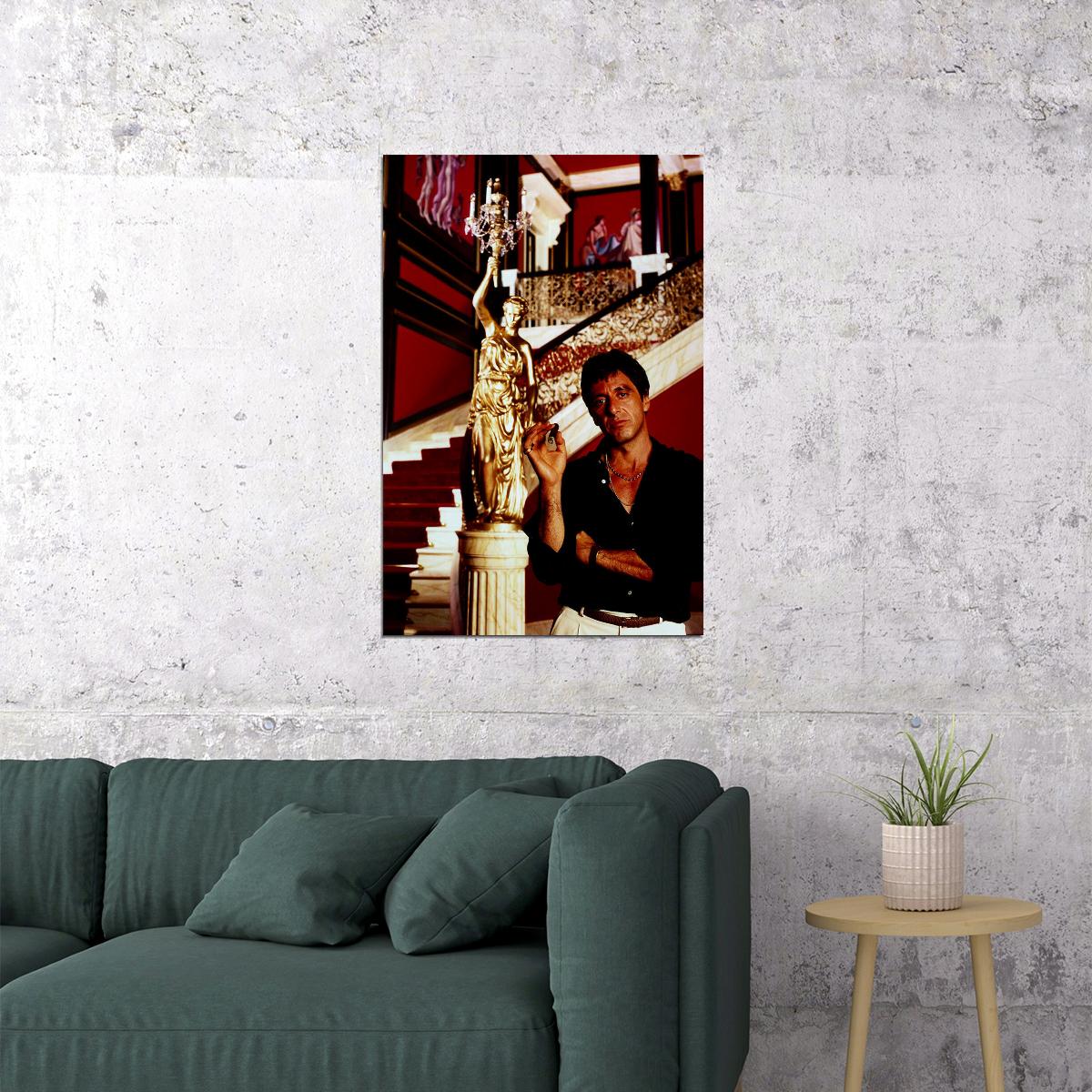 Scarface The World Is Yours Movie Al Pacino Poster Wall Art Print Home Wall Decor