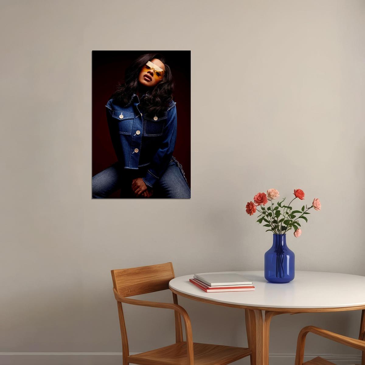 Cardi B American Fashion Female Rapper Actress Poster Wall Art Print Home Wall Decor - xonomax