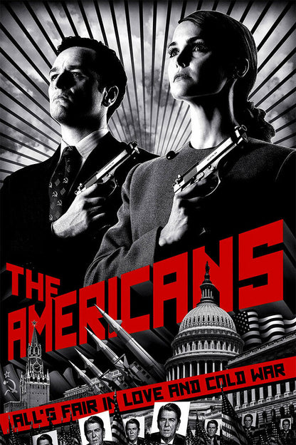 The Americans Tv Series 2018 Movie Crime Drama Poster Wall Art Print Home Wall Decor - xonomax