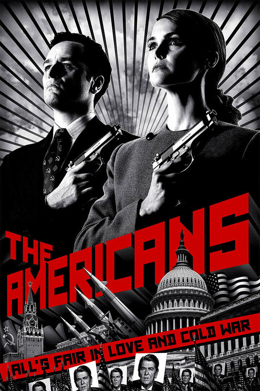 The Americans Tv Series 2018 Movie Crime Drama Poster Wall Art Print Home Wall Decor - xonomax