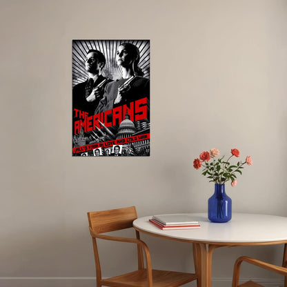 The Americans Tv Series 2018 Movie Crime Drama Poster Wall Art Print Home Wall Decor - xonomax