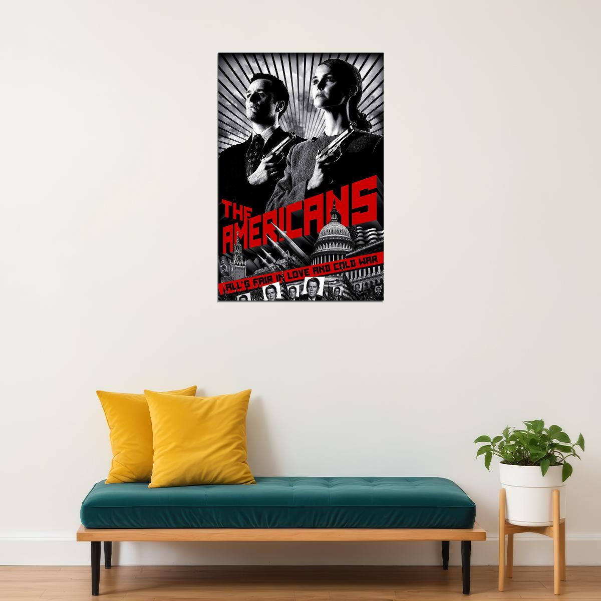 The Americans Tv Series 2018 Movie Crime Drama Poster Wall Art Print Home Wall Decor - xonomax