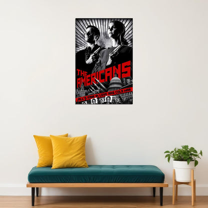 The Americans Tv Series 2018 Movie Crime Drama Poster Wall Art Print Home Wall Decor - xonomax