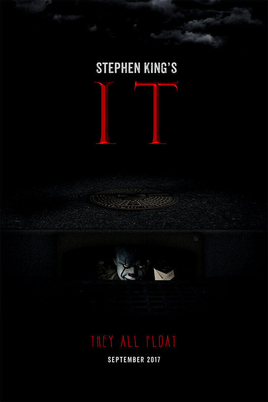 It 2017 Movie Stephen King Horrible Pennywise Horror Poster Wall Art Print Home Wall Decor - xonomax