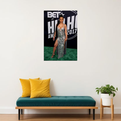 Cardi B Rap Music Sexy Singer Rap Artist Poster Wall Art Print Home Wall Decor - xonomax