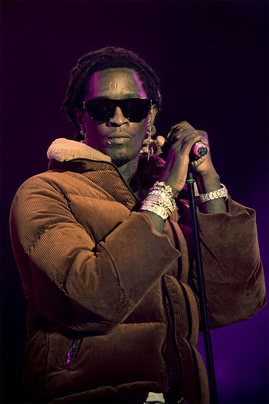 Young Thug Rap Hip Hop Music Singer Fashion Cover Poster Wall Art Print Home Wall Decor