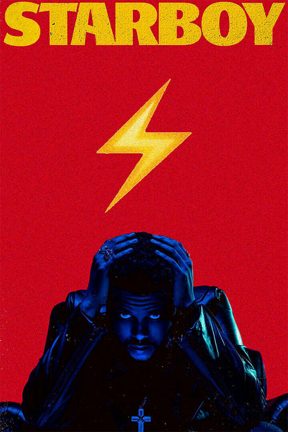 The Weeknd Starboy Album Music Musician Singer Poster Wall Art Print Home Wall Decor - xonomax