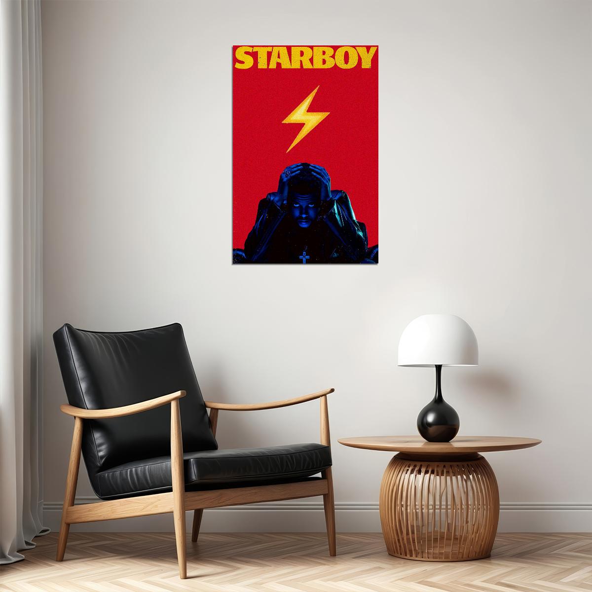 The Weeknd Starboy Album Music Musician Singer Poster Wall Art Print Home Wall Decor - xonomax