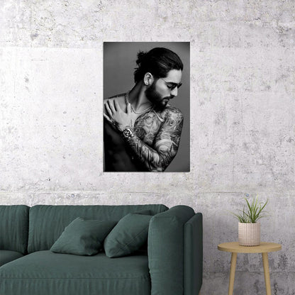 Maluma Fashion Magazine Cover Urban Music Singer Star Poster Wall Art Print Home Wall Decor - xonomax