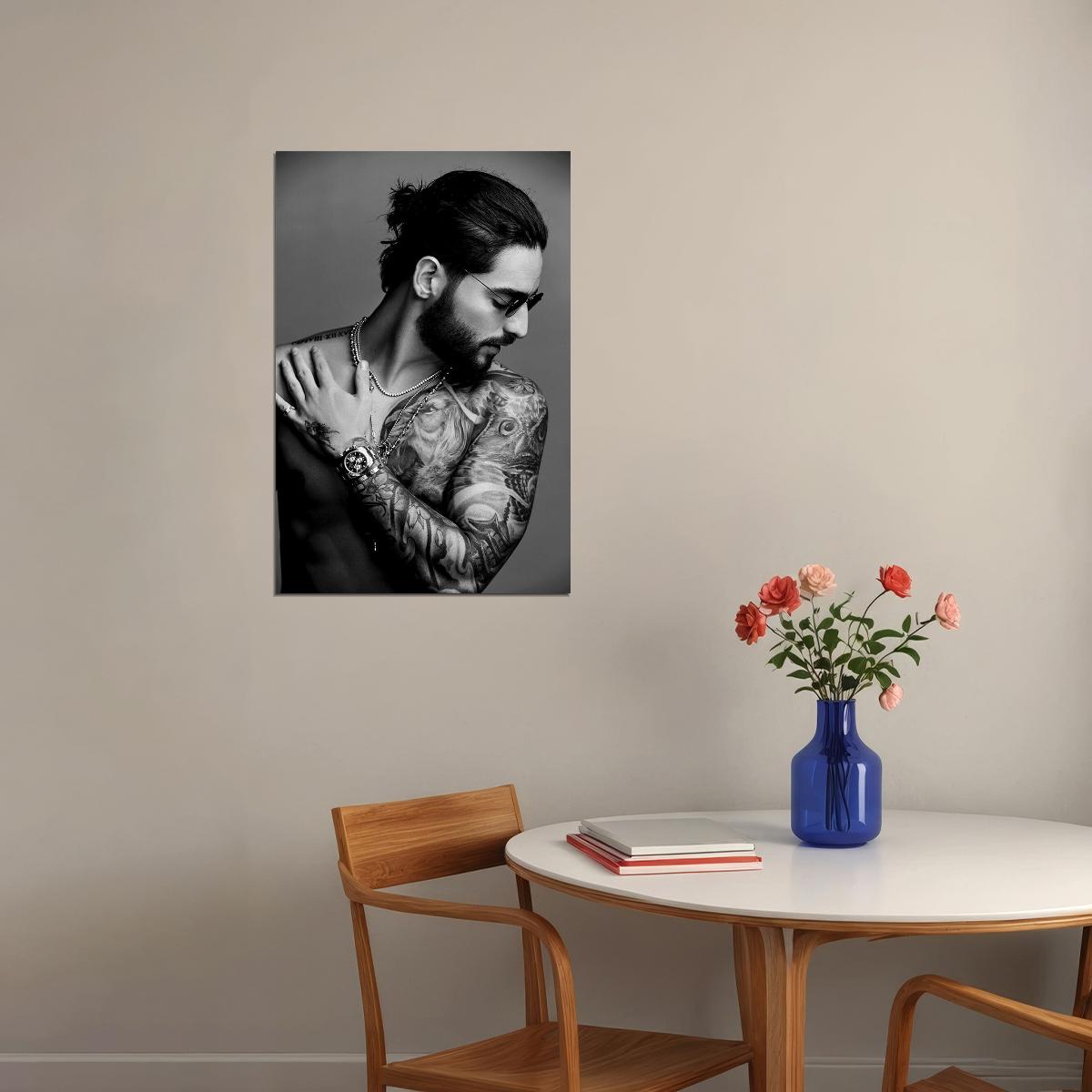 Maluma Fashion Magazine Cover Urban Music Singer Star Poster Wall Art Print Home Wall Decor - xonomax