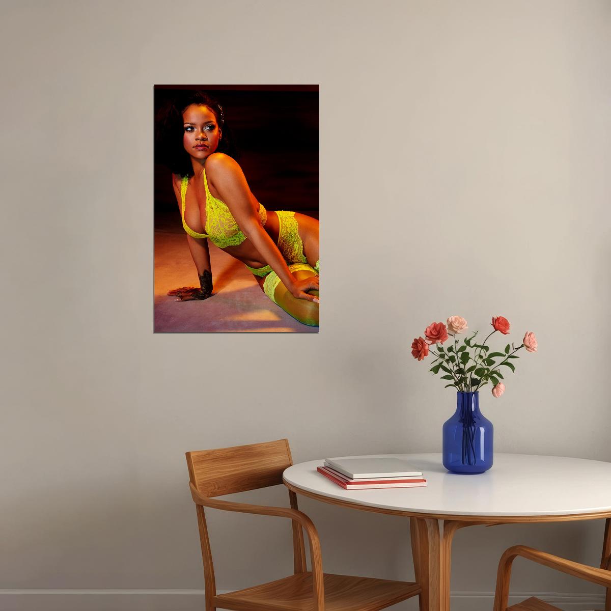 Rihanna Sexy Hip Hop Rap Music Star Girl Poster Wall Art Print Home Wall Decor
