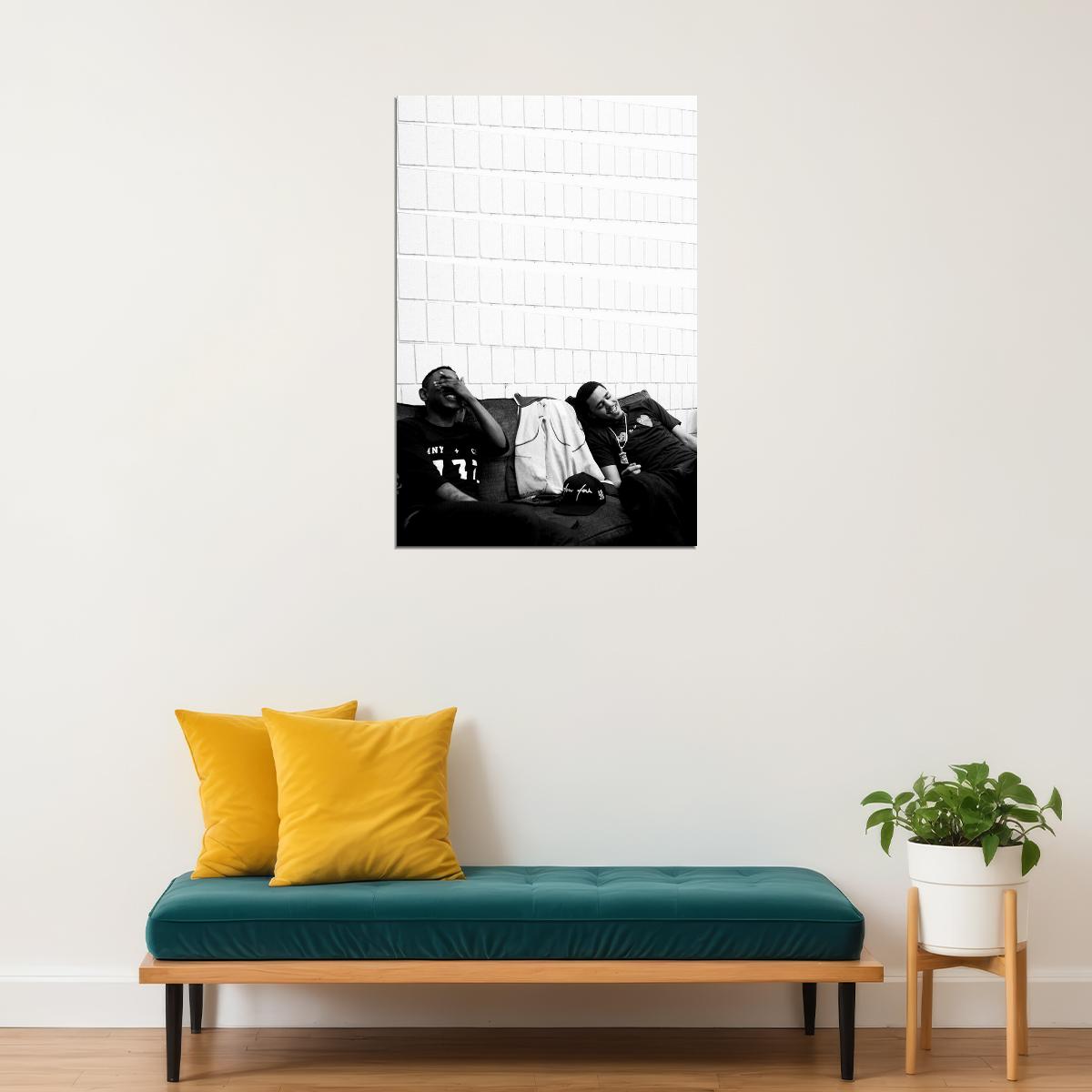 Kendrick Lamar And J Cole Rappers Musician Poster Wall Art Print Home Wall Decor - xonomax