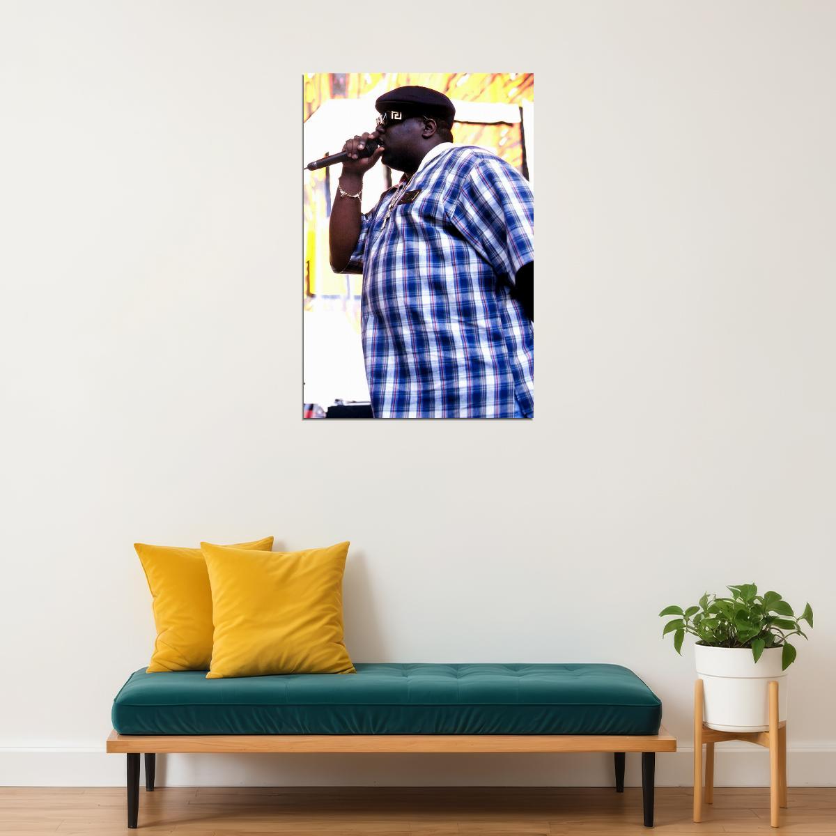 Notorious Big Biggie Smalls Smoking Poster Wall Art Print Home Wall Decor - xonomax