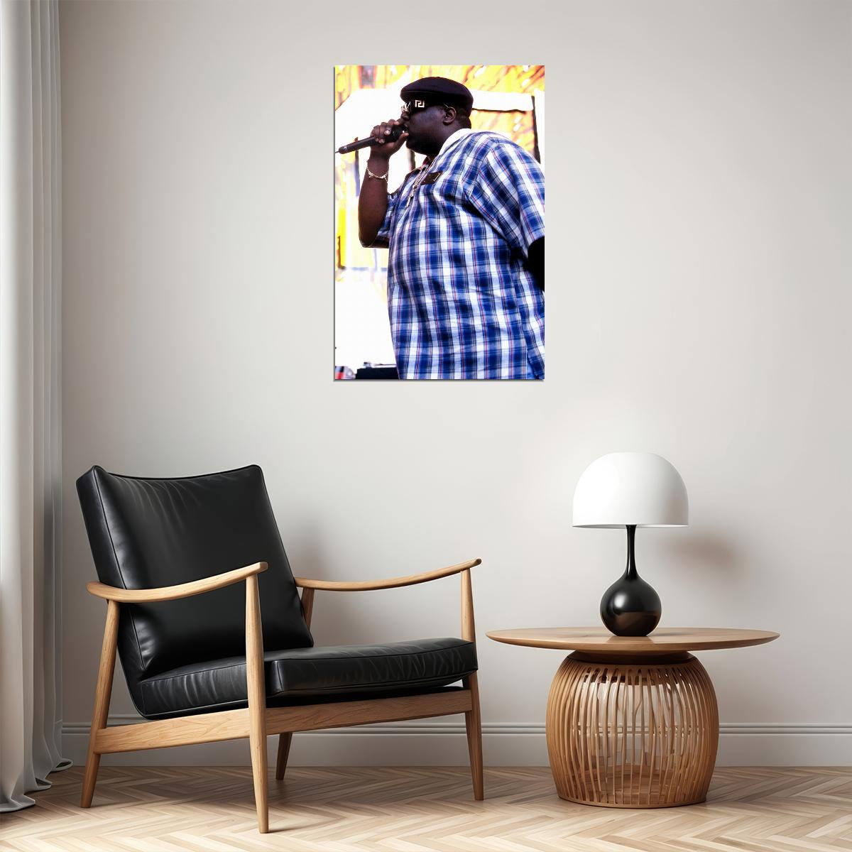 Notorious Big Biggie Smalls Smoking Poster Wall Art Print Home Wall Decor - xonomax