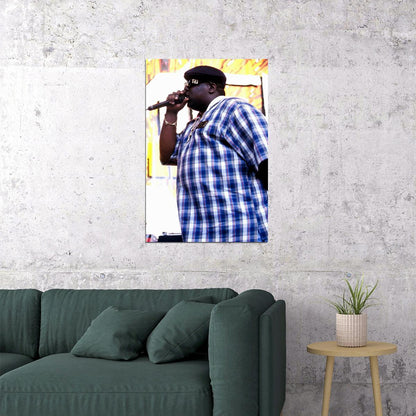 Notorious Big Biggie Smalls Smoking Poster Wall Art Print Home Wall Decor - xonomax