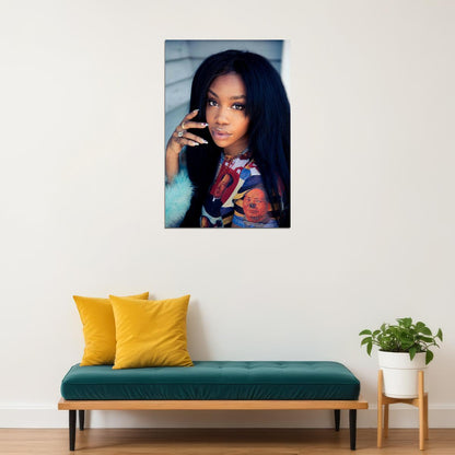 Sza Usa Hip Hop Rap Music Singer Star Beautiful Poster Wall Art Print Home Wall Decor - xonomax