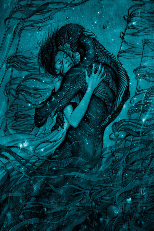 The Shape Of Water 2017 Movie Drama Romantic Poster Wall Art Print Home Wall Decor - xonomax