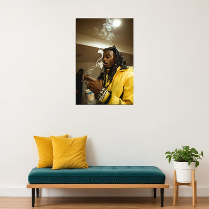 Playboi Carti Smoking Music Hip Hop Rap Singer Star Poster Wall Art Print Home Wall Decor - xonomax