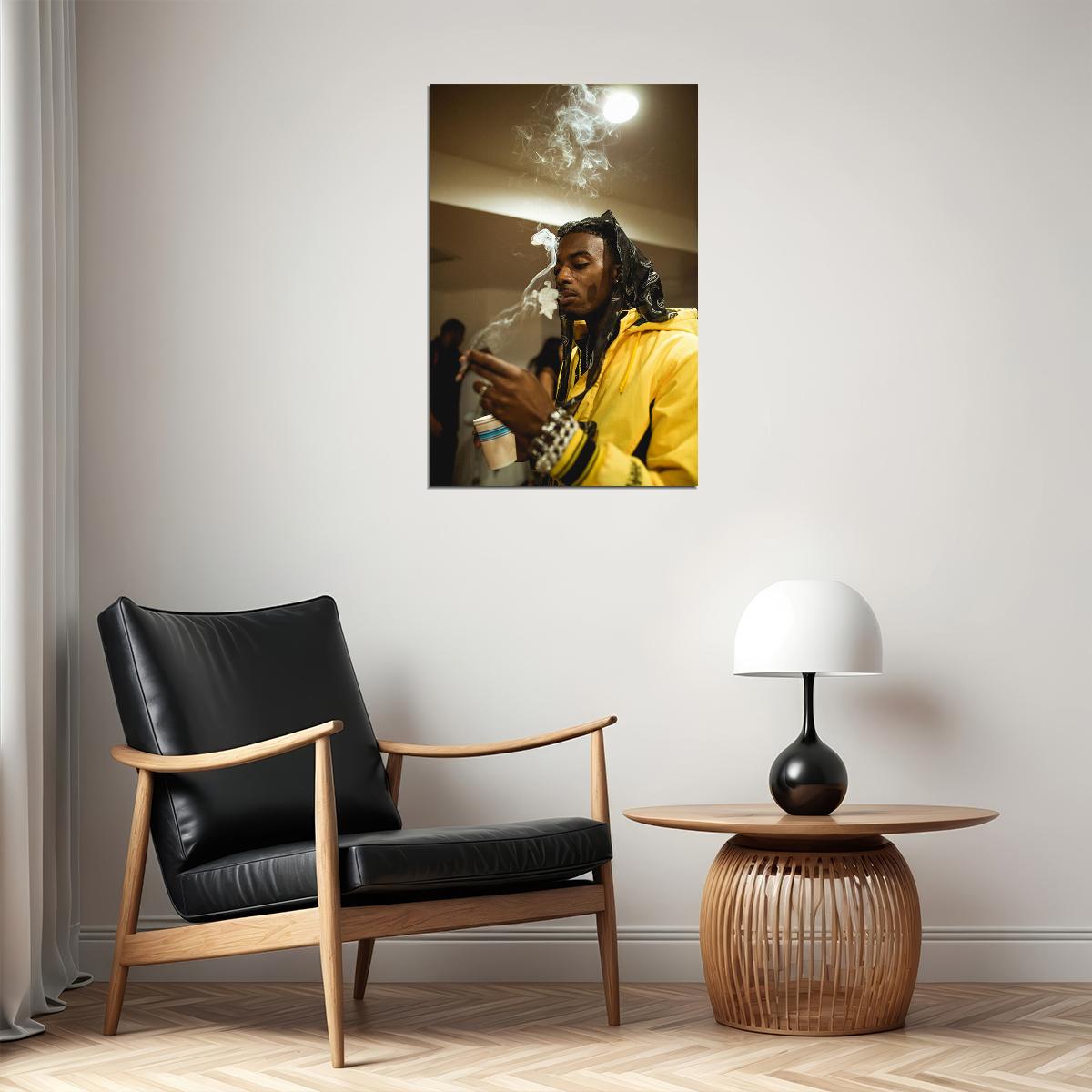 Playboi Carti Smoking Music Hip Hop Rap Singer Star Poster Wall Art Print Home Wall Decor - xonomax