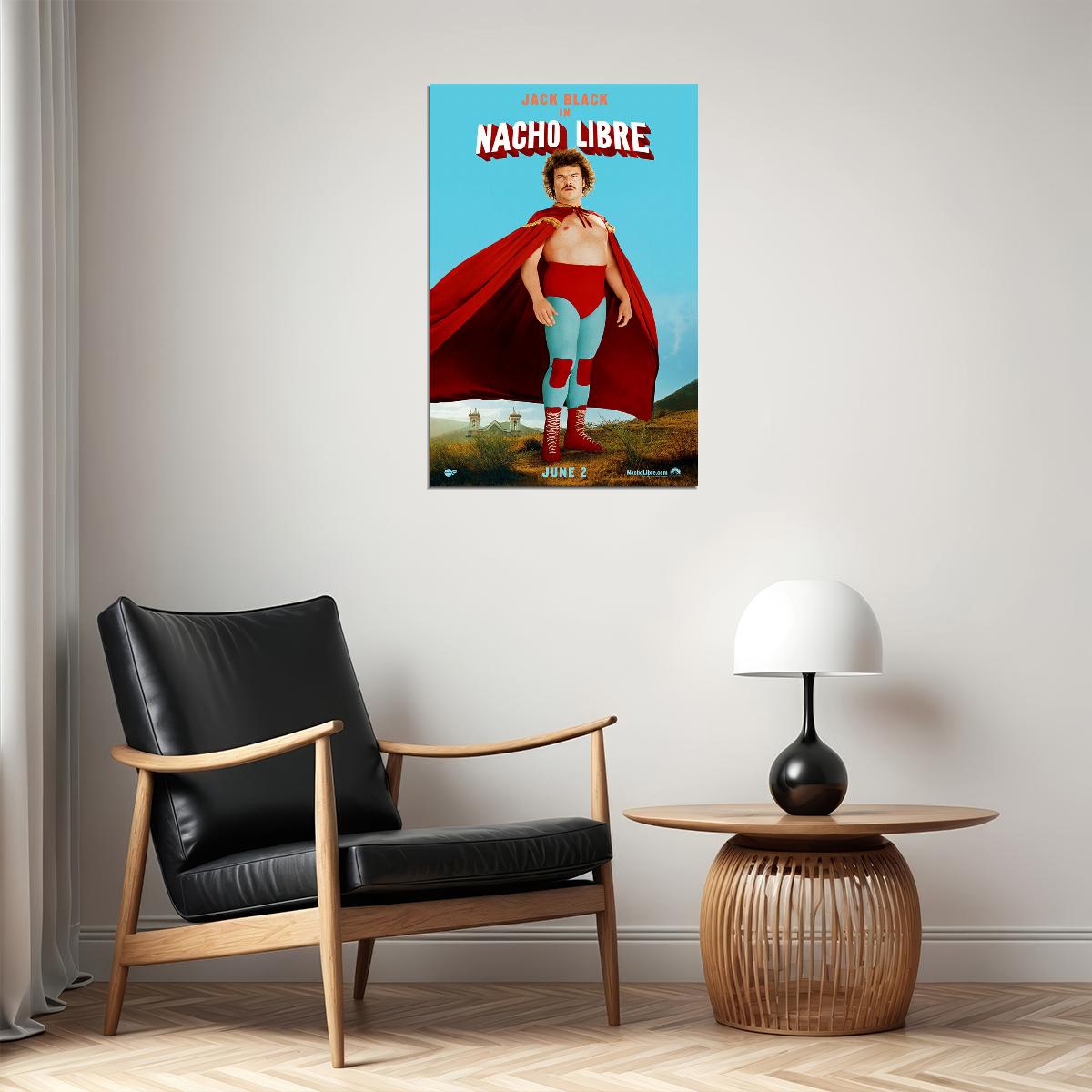 Nacho Libre Movie Intl Comedy Poster Wall Art Print Home Wall Decor - xonomax