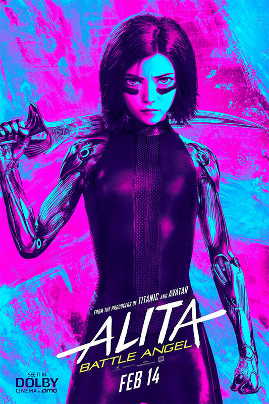 Alita Battle Angel Animation Movie Robert Rodriguez Action Poster Wall Art Print Home Wall Decor - xonomax