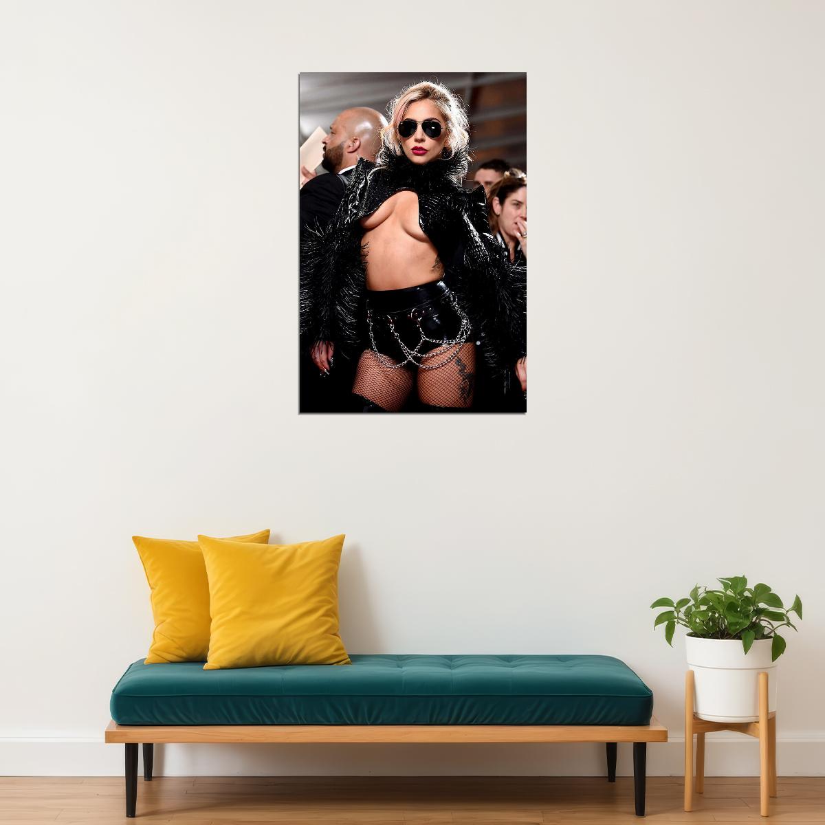 Lady Gaga Rap Music Singer Super Star Sexy Girl Poster Wall Art Print Home Wall Decor - xonomax