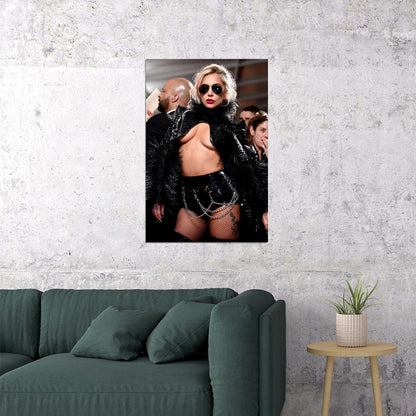 Lady Gaga Rap Music Singer Super Star Sexy Girl Poster Wall Art Print Home Wall Decor - xonomax