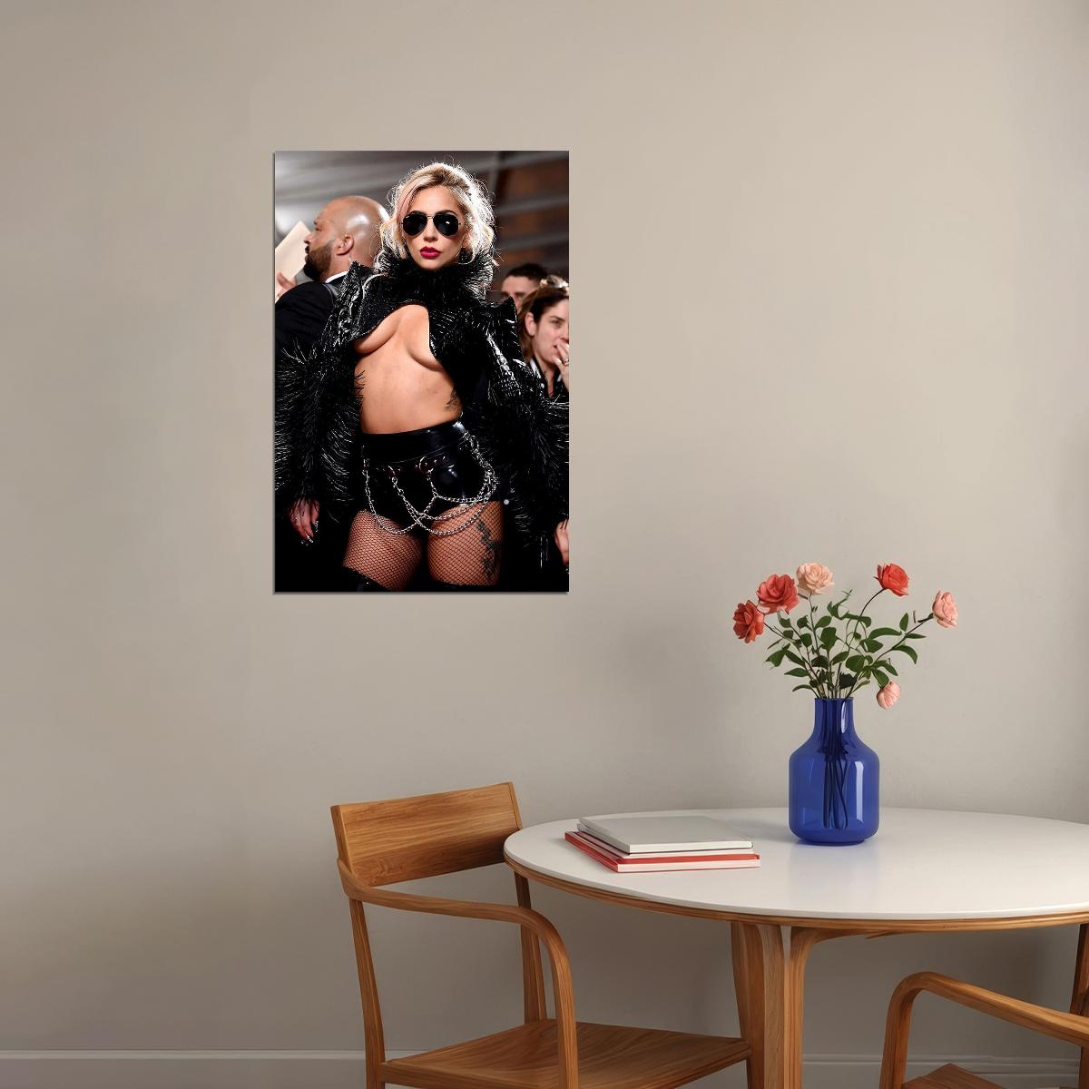 Lady Gaga Rap Music Singer Super Star Sexy Girl Poster Wall Art Print Home Wall Decor - xonomax