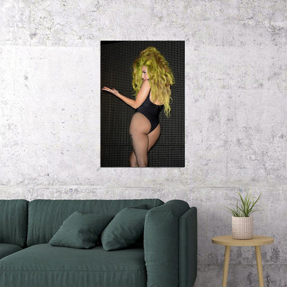 Lady Gaga Rap Music Singer Super Star Sexy Girl Rapper Poster Wall Art Print Home Wall Decor