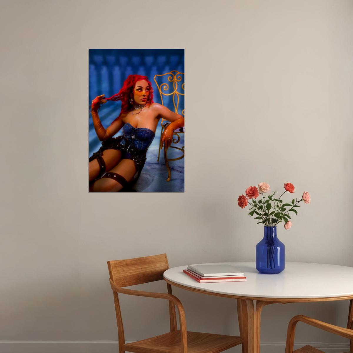 Doja Cat Hip Hop Rap Sexy Singer Star Poster Wall Art Print Home Wall Decor - xonomax