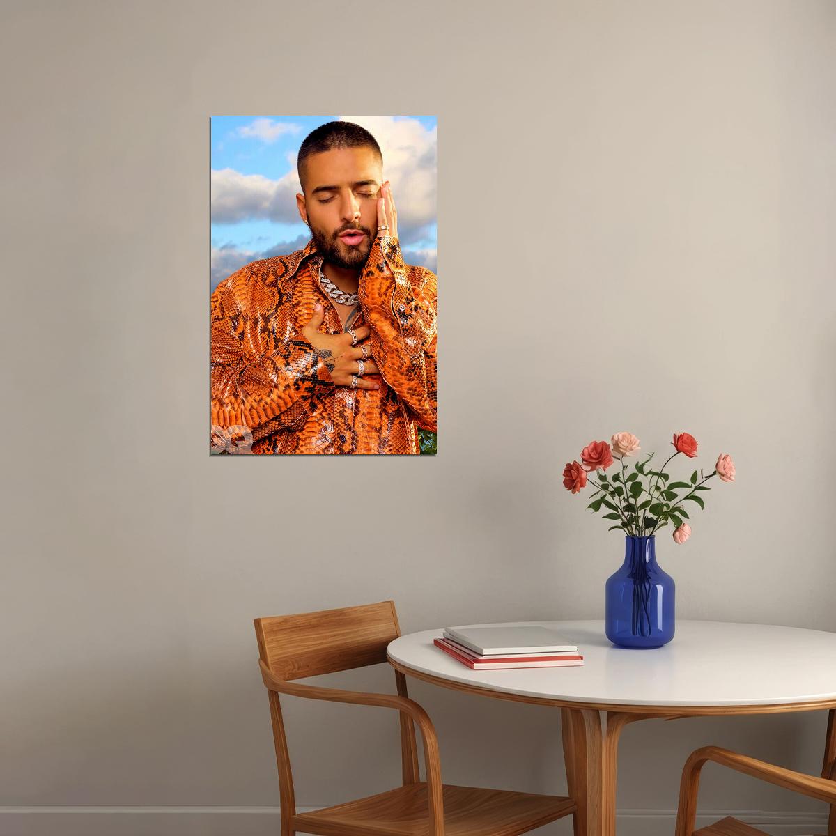 Maluma Music Singer Star Fashion Musician Poster Wall Art Print Home Wall Decor - xonomax