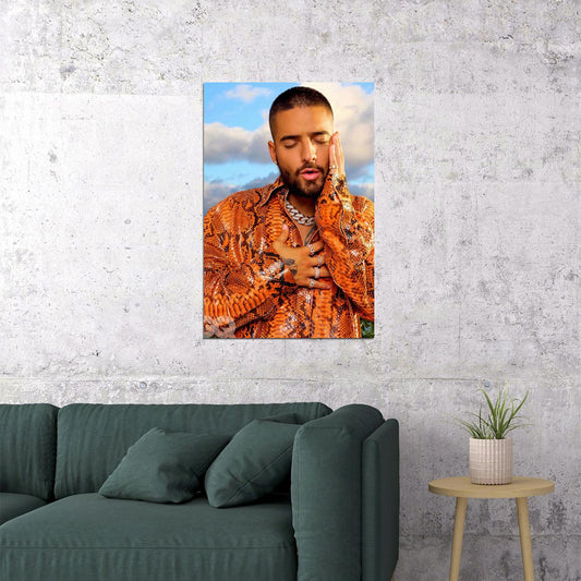 Maluma Music Singer Star Fashion Musician Poster Wall Art Print Home Wall Decor - xonomax