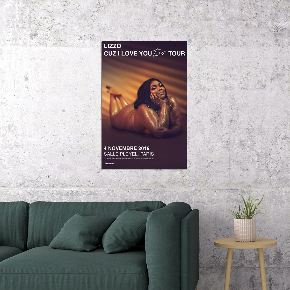Lizzo Cuz Music Album 2019 Songwriter Poster Wall Art Print Home Wall Decor - xonomax